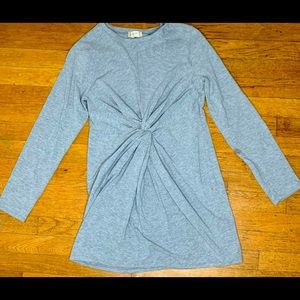 Altar’d State Grey Twist Front Dress size Large